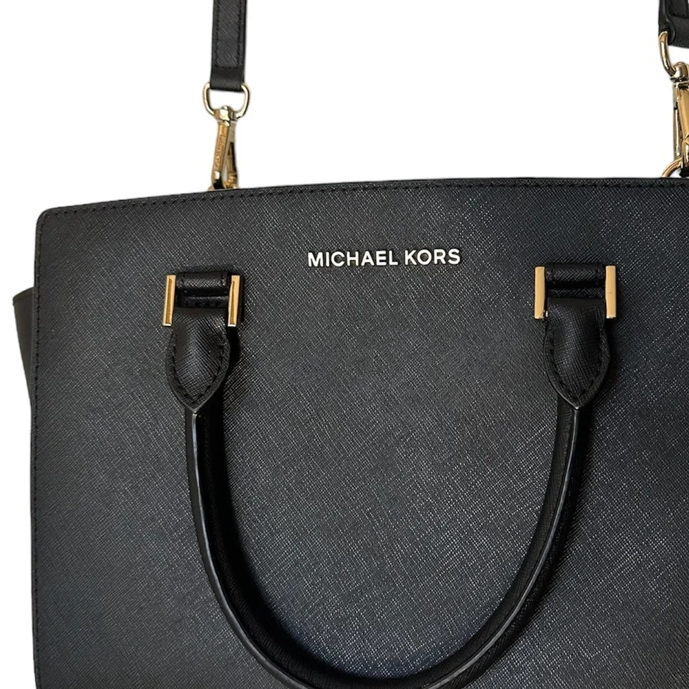 MICHAEL KORS Selma Medium Saffiano Leather Cossbody Bag EXCELLENT CONDITION - Picture 14 of 15